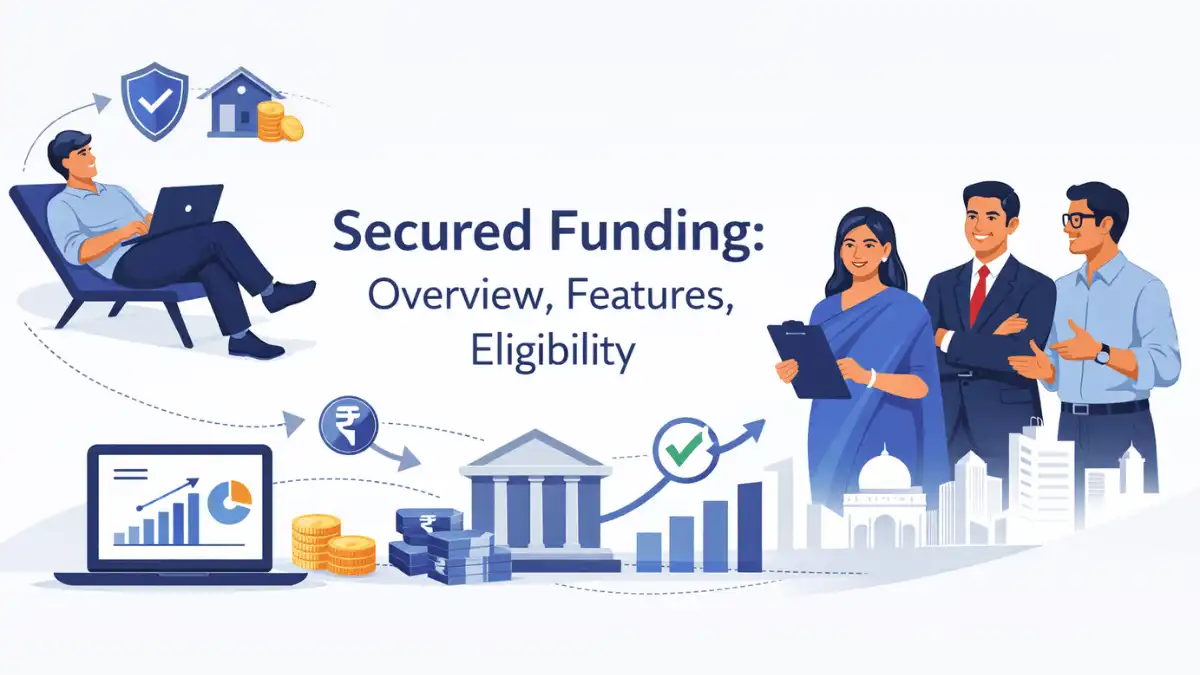 Professional finance blog image featuring Indian business professionals related to secured funding: overview, features, eligibility | blog explore secure funding options with terkar capital's guide. learn about the overview, features, with finan