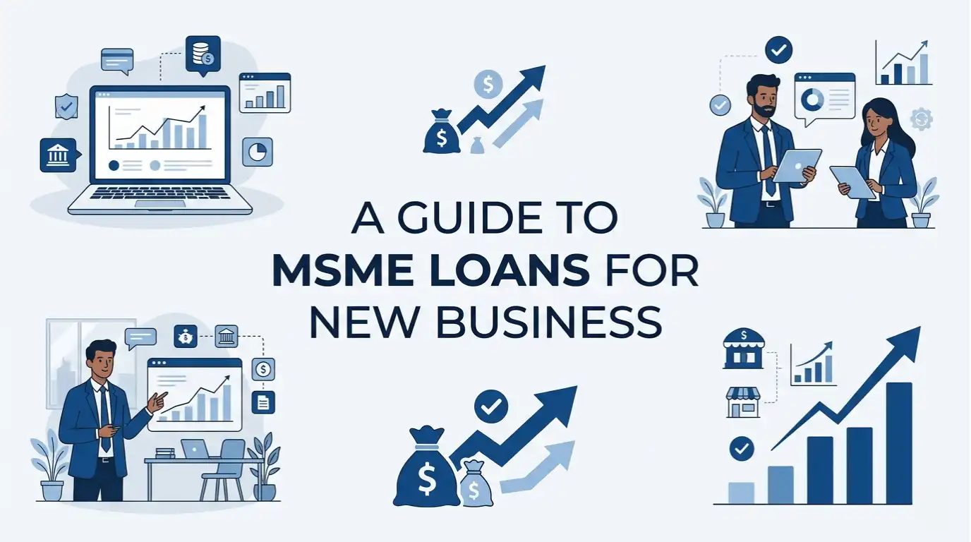 Professional finance blog image featuring Indian business professionals related to a guide to msme loans for new business | terkar capital blog the msme sector is a key driver of economic growth in india. so, financing with msme loan, with finan