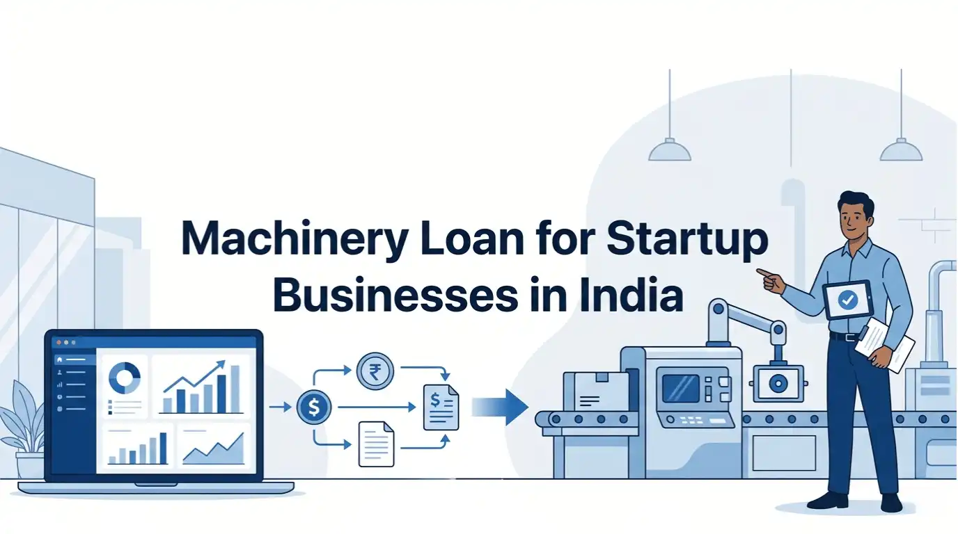 Professional finance blog image featuring Indian business professionals related to machinery loan for startup businesses in india | terkar capital learn how we offer tailored machinery loan solutions with competitive rates through st, with finan