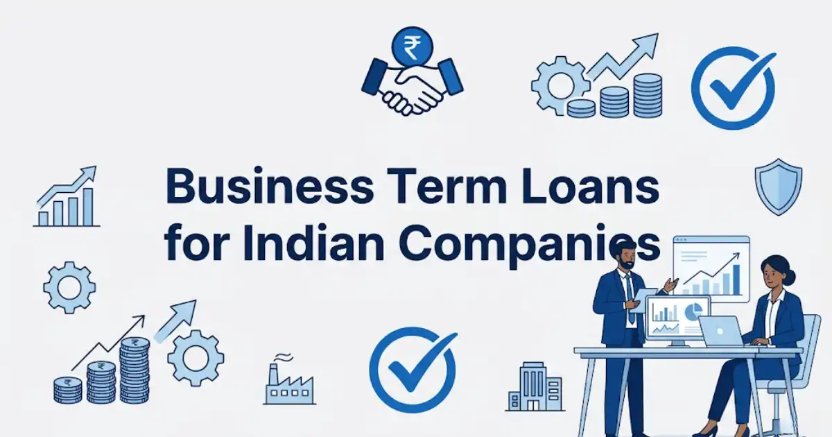 Professional finance blog image featuring Indian business professionals related to business term loans for indian companies – terkar capital explore short-term and long-term business loans tailored to your industry needs. secure grow, with finan