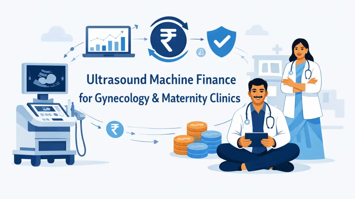 Professional finance blog image featuring Indian business professionals related to ultrasound machine finance for genecology & maternity clinics ultrasound machine finance helps gynecology and obstetrics clinics with advanced imaging, with finan
