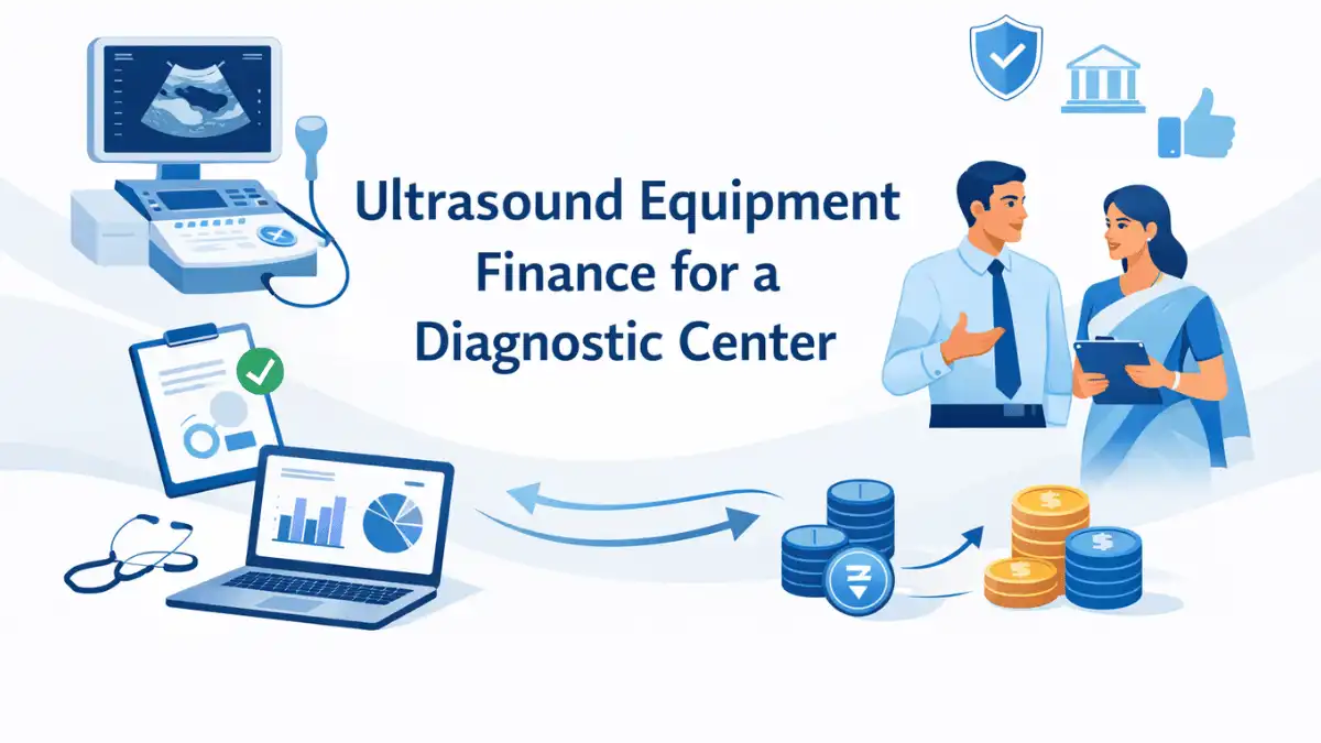 Professional finance blog image featuring Indian business professionals related to ultrasound equipment finance for a diagnostic center ultrasound equipment financing help diagnostic centers upgrade equipment, improve patient care, a, with finan