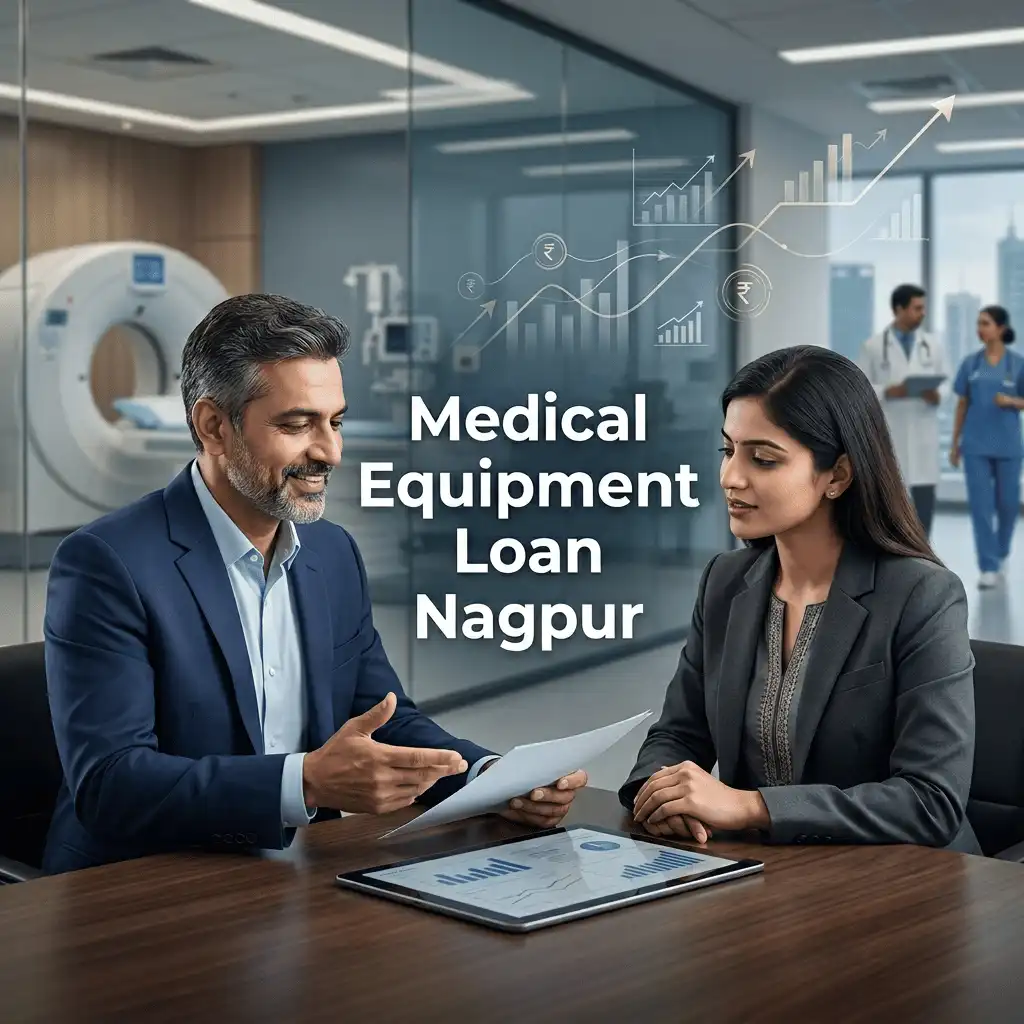 Indian professionals in business finance with subtle financial charts and graphs over a soft corporate office backdrop. Clean center space, realistic lighting and a premium corporate style convey business growth, trust and growth.