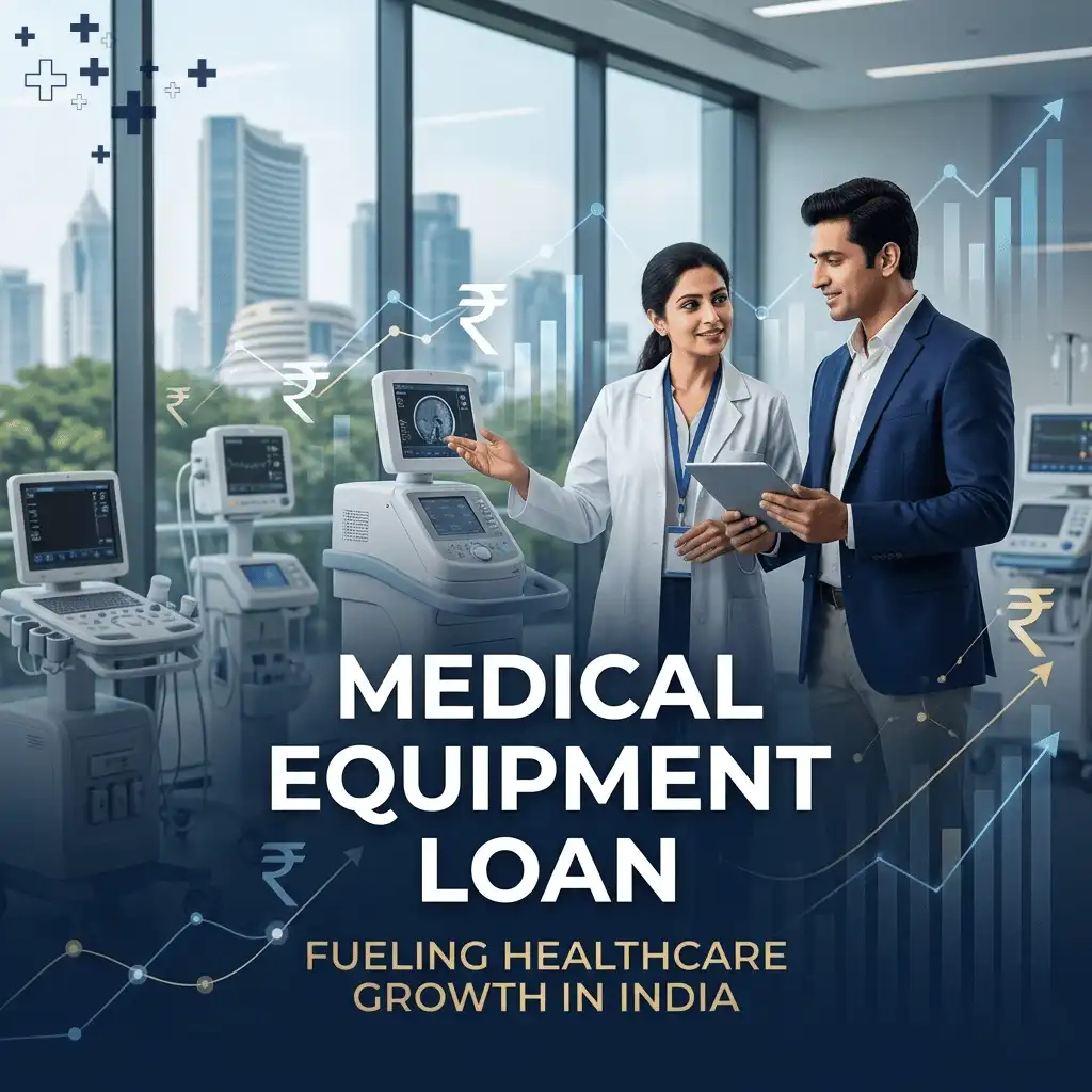 Indian professionals in business finance with subtle financial charts and graphs over a soft corporate office backdrop. Clean center space, realistic lighting and a premium corporate style convey business growth, trust and growth.