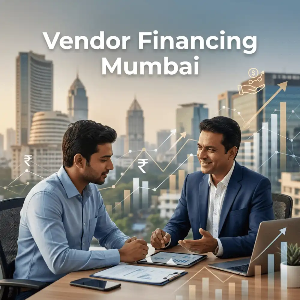Indian professionals in business finance with subtle financial charts and graphs over a soft corporate office backdrop. Clean center space, realistic lighting and a premium corporate style convey business growth, trust and growth.