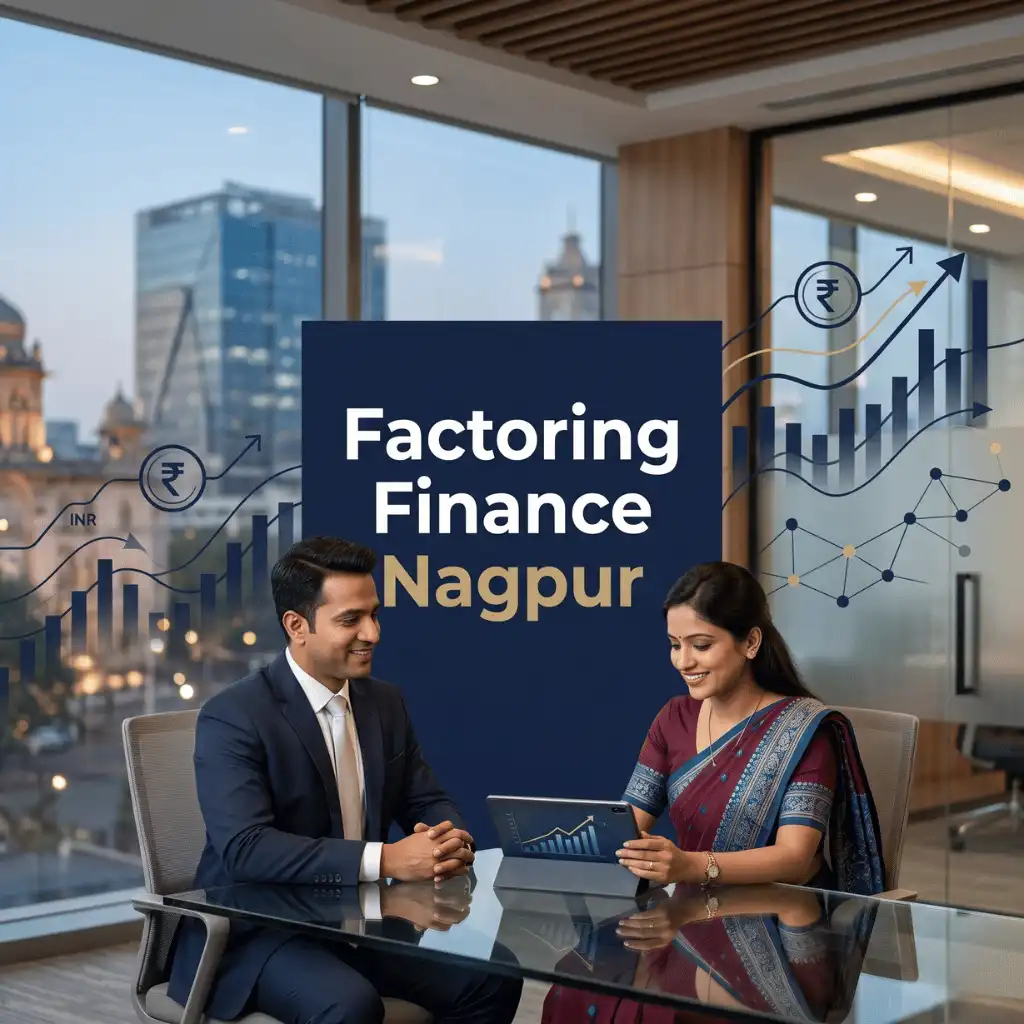 Indian professionals in business finance with subtle financial charts and graphs over a soft corporate office backdrop. Clean center space, realistic lighting and a premium corporate style convey business growth, trust and growth.