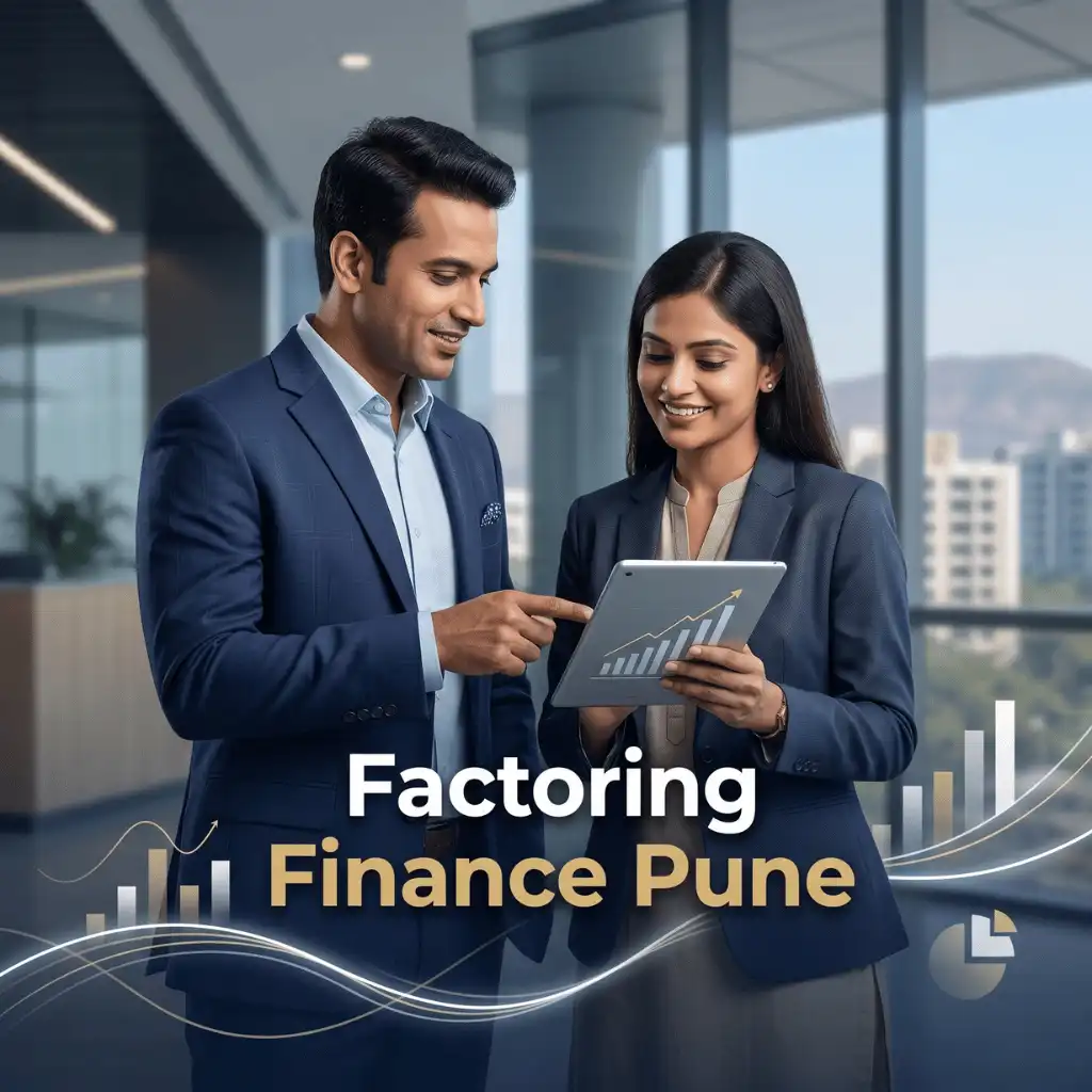 Indian professionals in business finance with subtle financial charts and graphs over a soft corporate office backdrop. Clean center space, realistic lighting and a premium corporate style convey business growth, trust and growth.