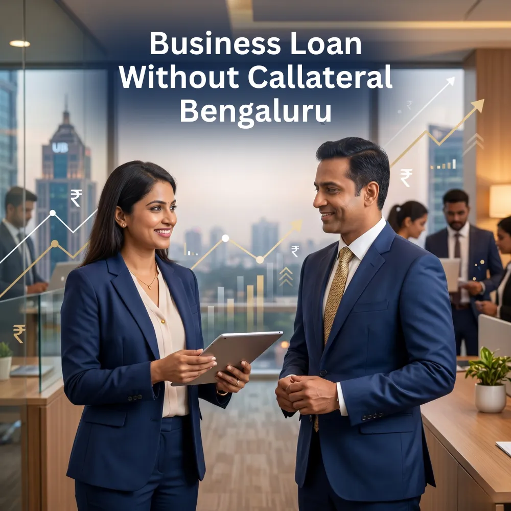Indian professionals in business finance with subtle financial charts and graphs over a soft corporate office backdrop. Clean center space, realistic lighting and a premium corporate style convey business growth, trust and growth.