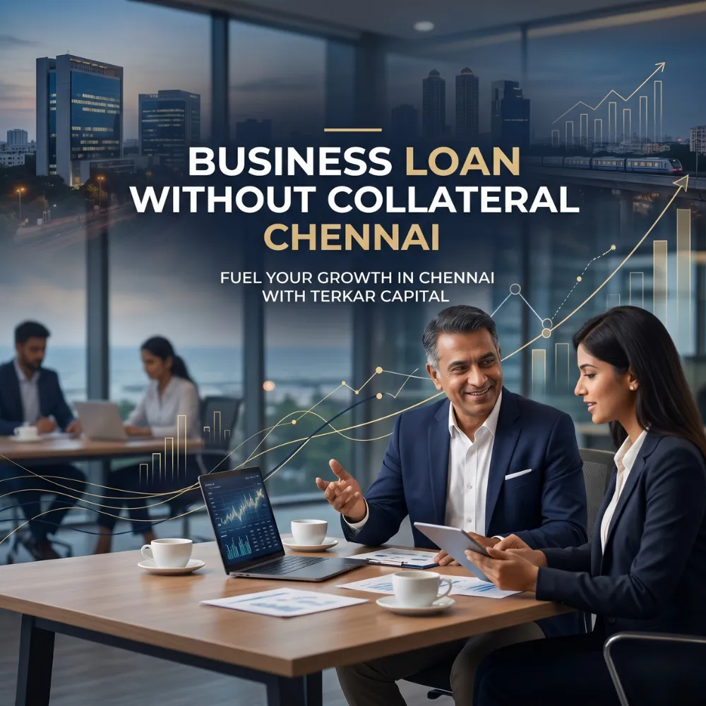 Indian professionals in business finance with subtle financial charts and graphs over a soft corporate office backdrop. Clean center space, realistic lighting and a premium corporate style convey business growth, trust and growth.