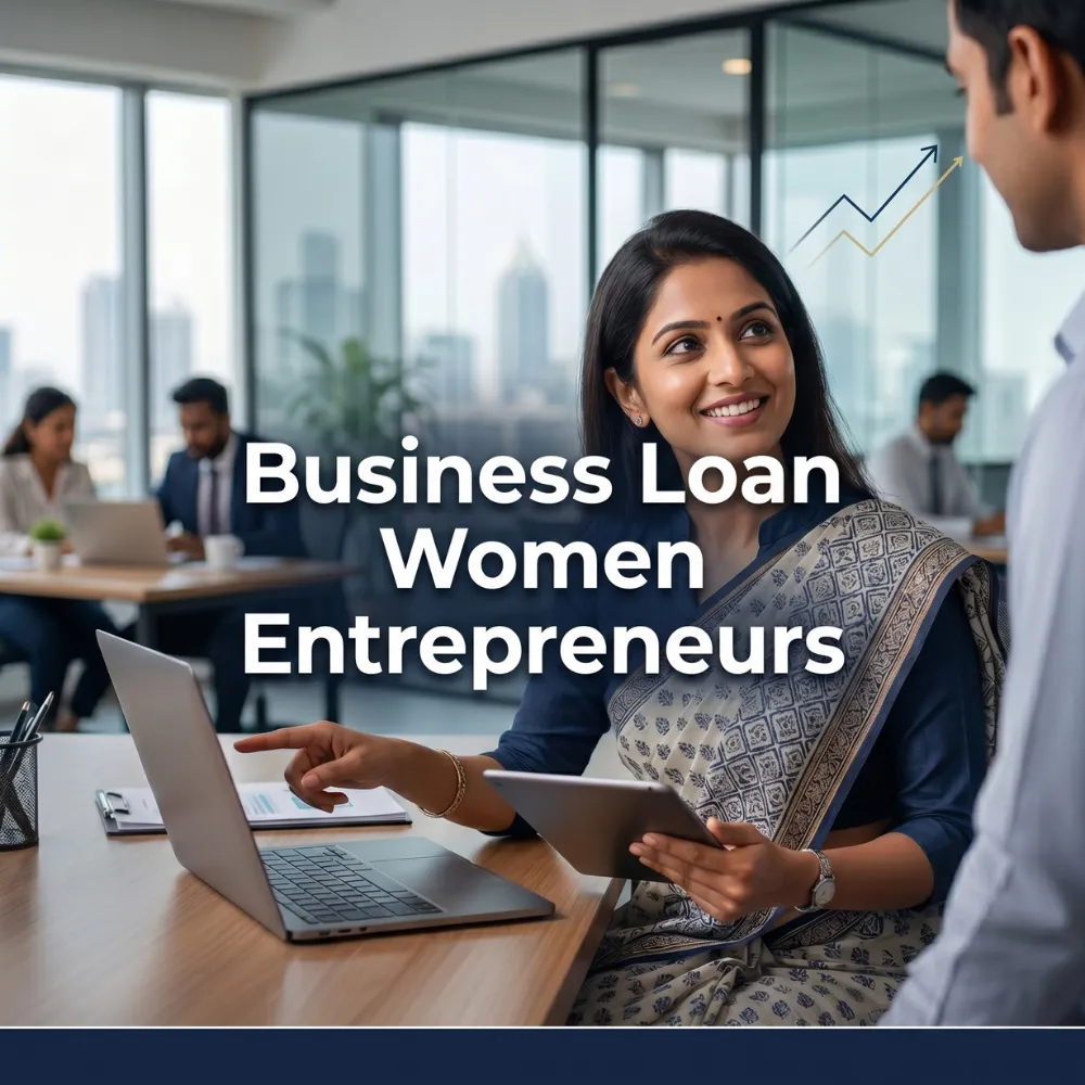 Indian professionals in business finance with subtle financial charts and graphs over a soft corporate office backdrop. Clean center space, realistic lighting and a premium corporate style convey business growth, trust and growth.