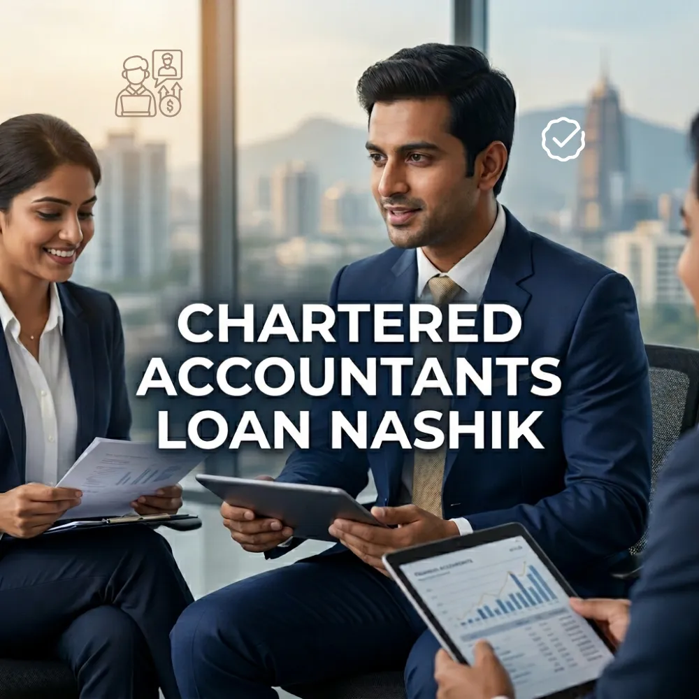 Indian professionals in business finance with subtle financial charts and graphs over a soft corporate office backdrop. Clean center space, realistic lighting and a premium corporate style convey business growth, trust and growth.