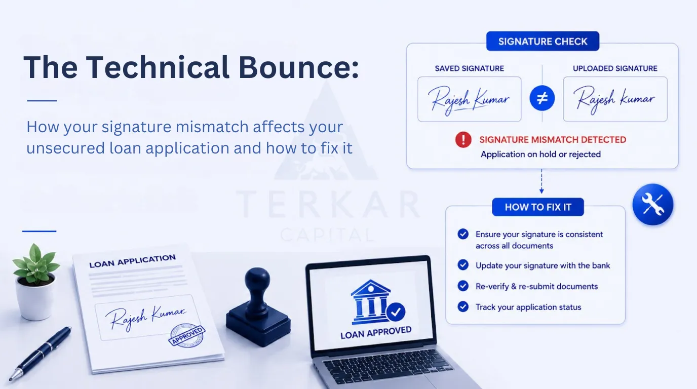signature mismatch affects your loan application