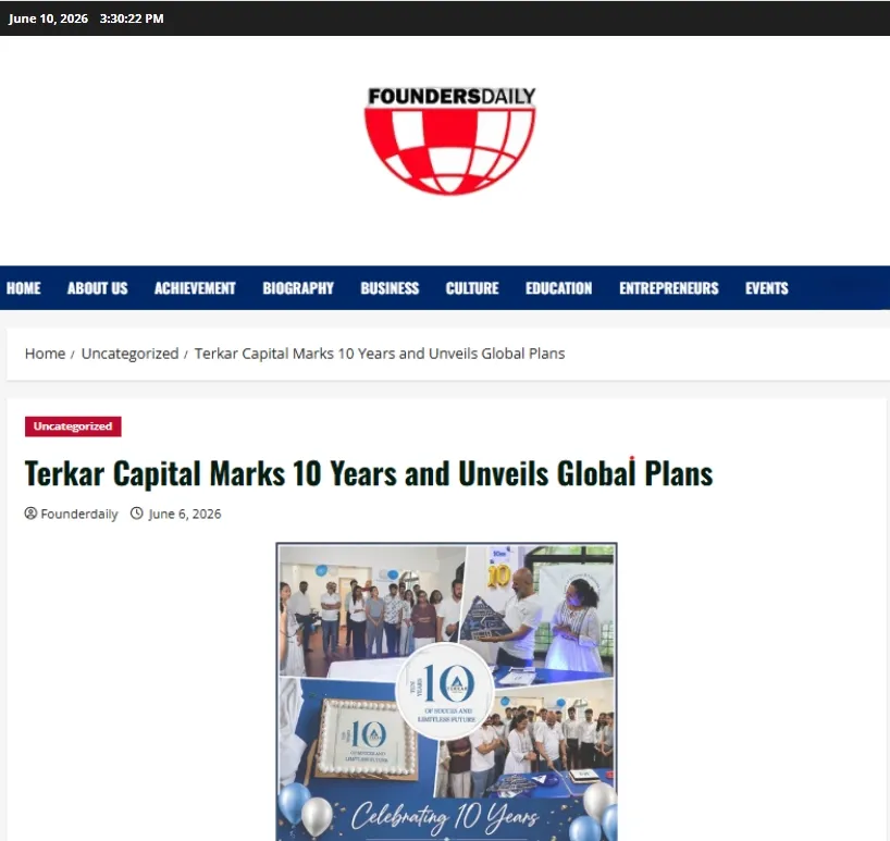 Founders Daily site image