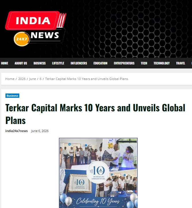 India 24x7 News site image