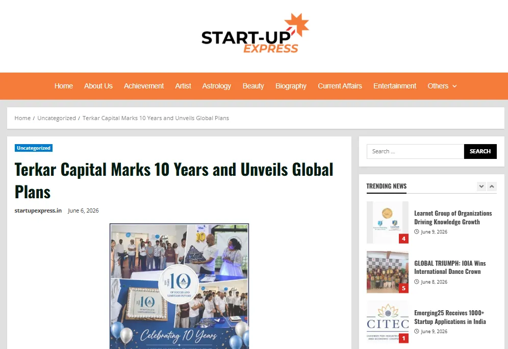 Startup Express site image